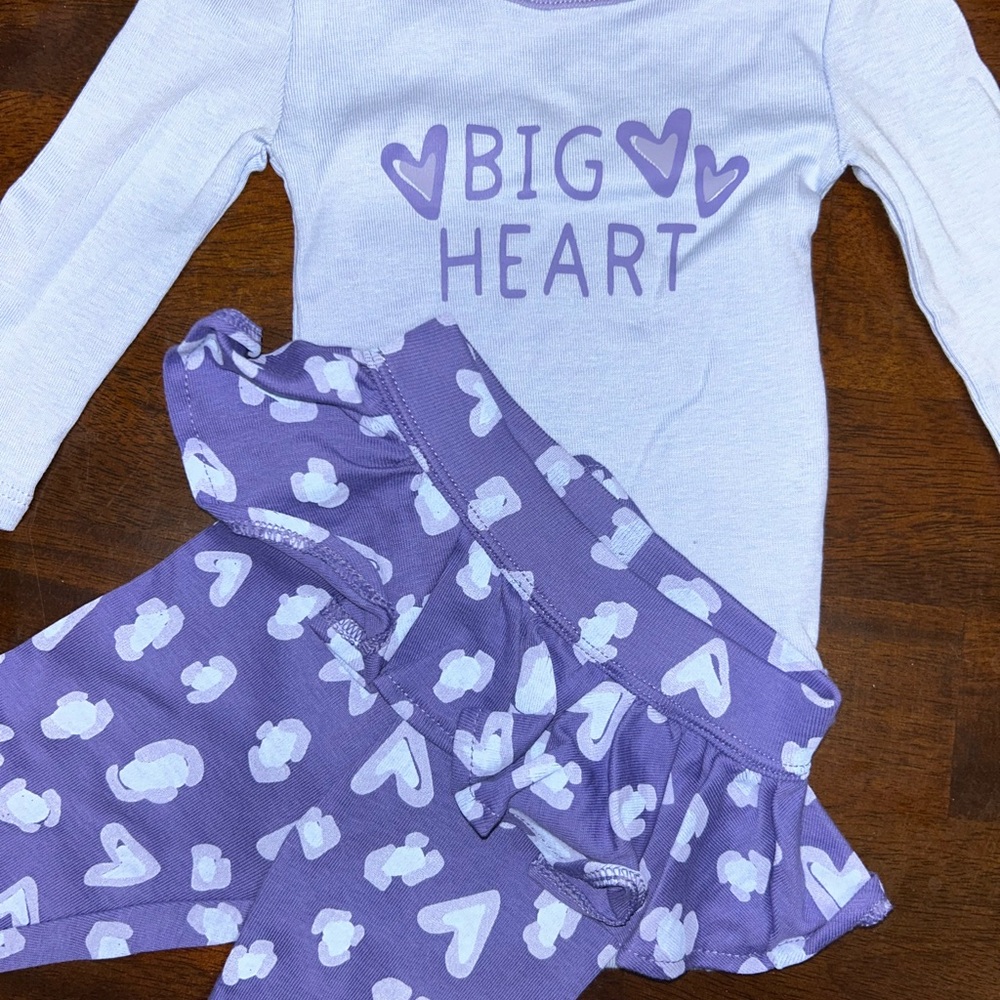 Okie Dokie Purple and Blue Pajama Set